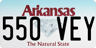 AR license plate 550VEY