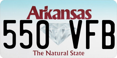 AR license plate 550VFB