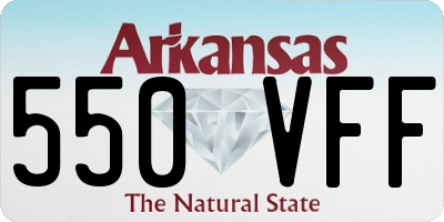 AR license plate 550VFF