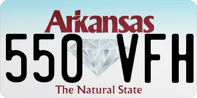 AR license plate 550VFH
