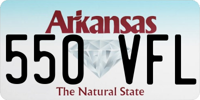 AR license plate 550VFL
