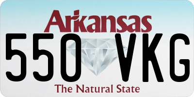 AR license plate 550VKG