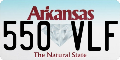 AR license plate 550VLF