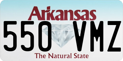 AR license plate 550VMZ