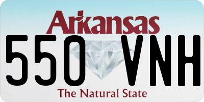 AR license plate 550VNH