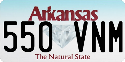 AR license plate 550VNM