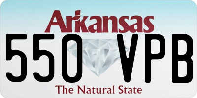 AR license plate 550VPB