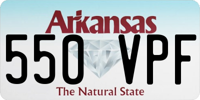 AR license plate 550VPF