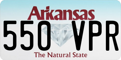 AR license plate 550VPR