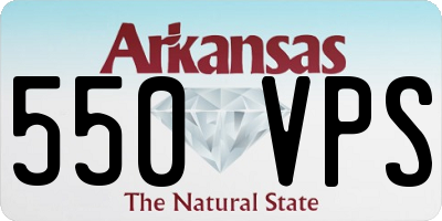 AR license plate 550VPS