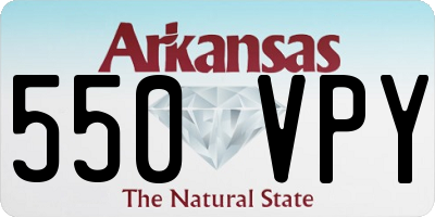 AR license plate 550VPY