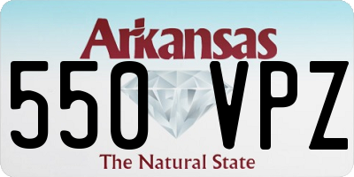 AR license plate 550VPZ