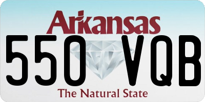 AR license plate 550VQB