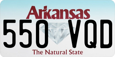 AR license plate 550VQD