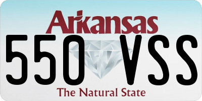 AR license plate 550VSS