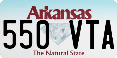 AR license plate 550VTA
