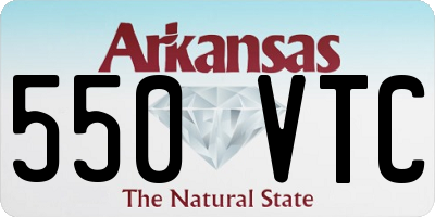 AR license plate 550VTC