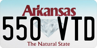 AR license plate 550VTD