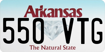 AR license plate 550VTG