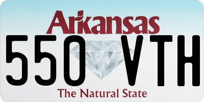AR license plate 550VTH
