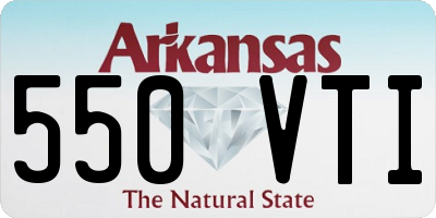 AR license plate 550VTI