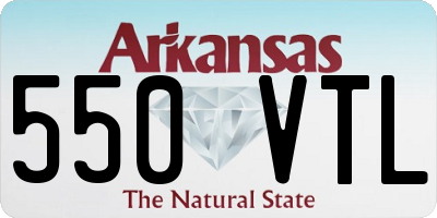 AR license plate 550VTL