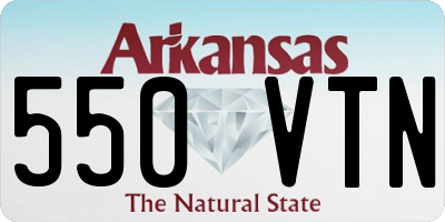 AR license plate 550VTN