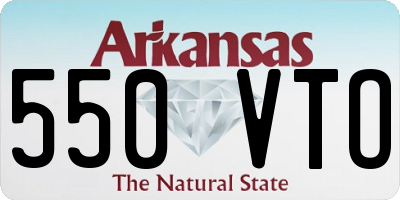 AR license plate 550VTO