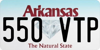 AR license plate 550VTP