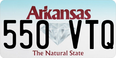 AR license plate 550VTQ
