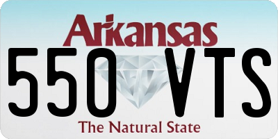 AR license plate 550VTS