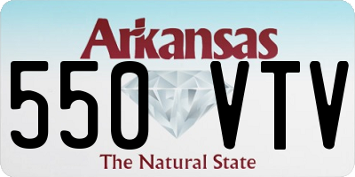 AR license plate 550VTV