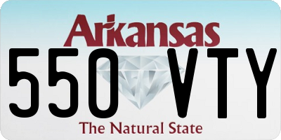 AR license plate 550VTY