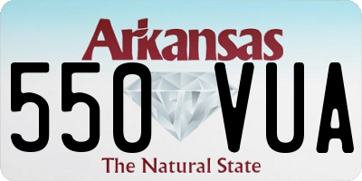 AR license plate 550VUA