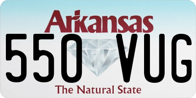 AR license plate 550VUG