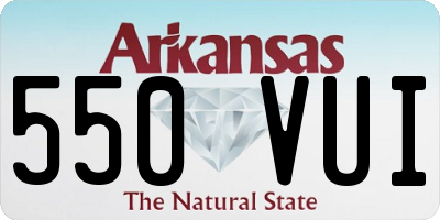 AR license plate 550VUI