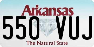 AR license plate 550VUJ