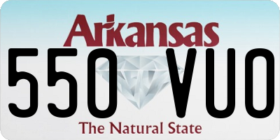 AR license plate 550VUO