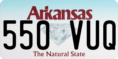 AR license plate 550VUQ