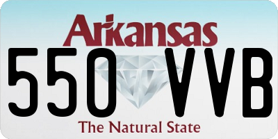 AR license plate 550VVB