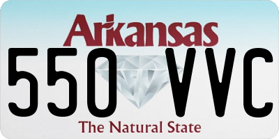 AR license plate 550VVC
