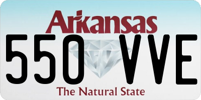 AR license plate 550VVE