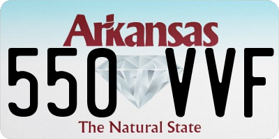 AR license plate 550VVF
