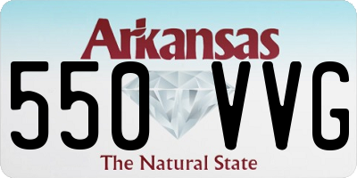 AR license plate 550VVG