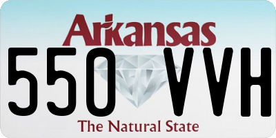 AR license plate 550VVH