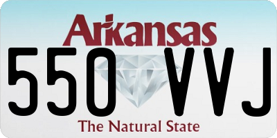 AR license plate 550VVJ