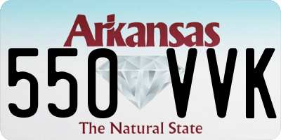 AR license plate 550VVK