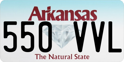 AR license plate 550VVL