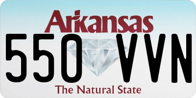 AR license plate 550VVN