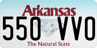 AR license plate 550VVO